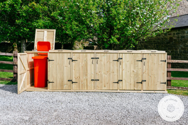 Chatburn 1 Wheelie Bin & 10 Recycle Box Store