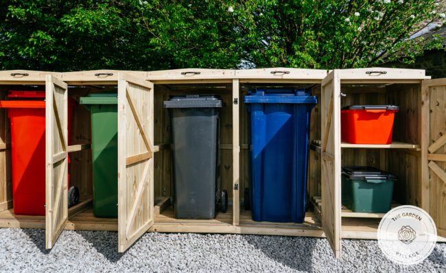 Chatburn 4 Wheelie Bin & 2 Recycle Box Store