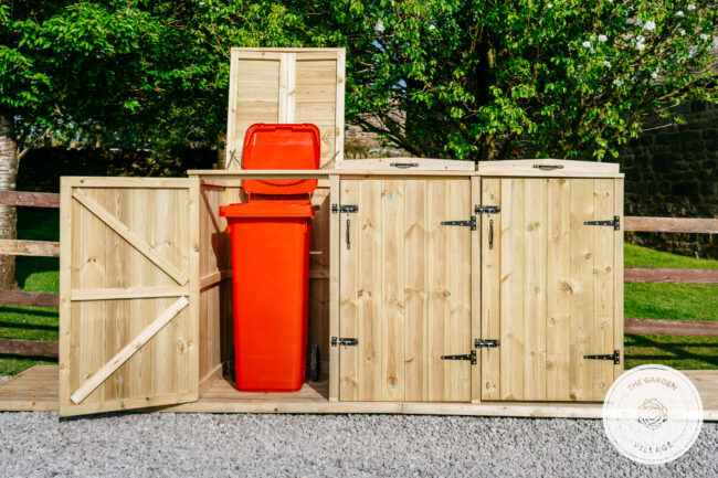 Chatburn Triple Wheelie Bin Store