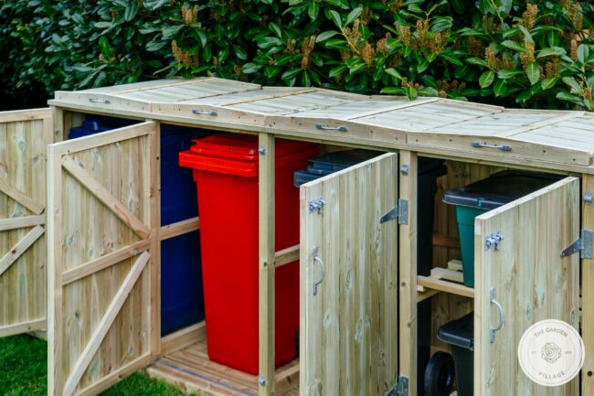 Shireburn 3 Wheelie Bin & 6 Recycle Box Store