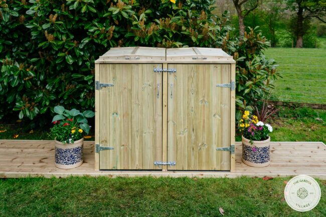 Shireburn Double Wheelie Bin Store