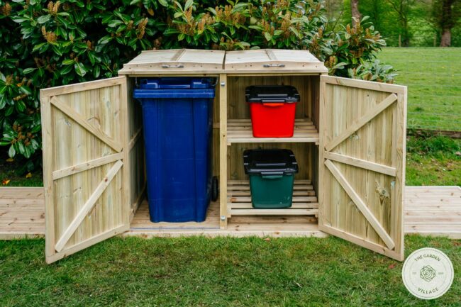 Shireburn 1 Wheelie Bin & 2 Recycle Box Store