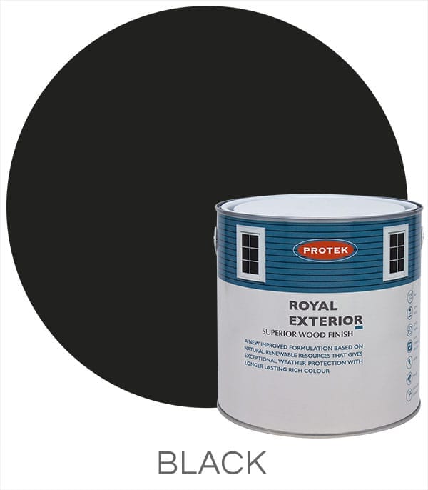 Protek Royal Exterior Superior Wood Finish - Black
