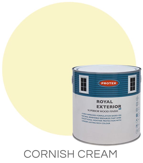 Protek Royal Exterior Superior Wood Finish - Cornish Cream